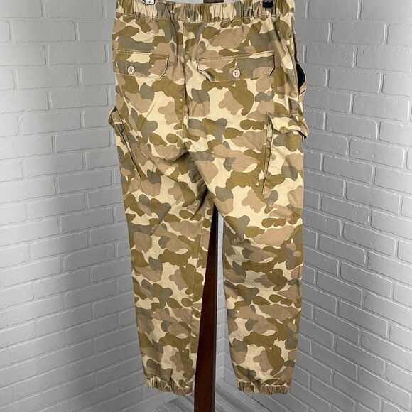 Airwalk Pants Men Medium 32W‎ x30L Brown Camo Jogger Cargo Hip Hop Skateboard - Picture 3 of 12
